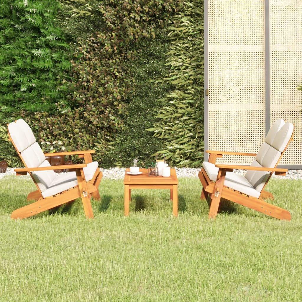 Loungegrupp för Trädgården Massivt