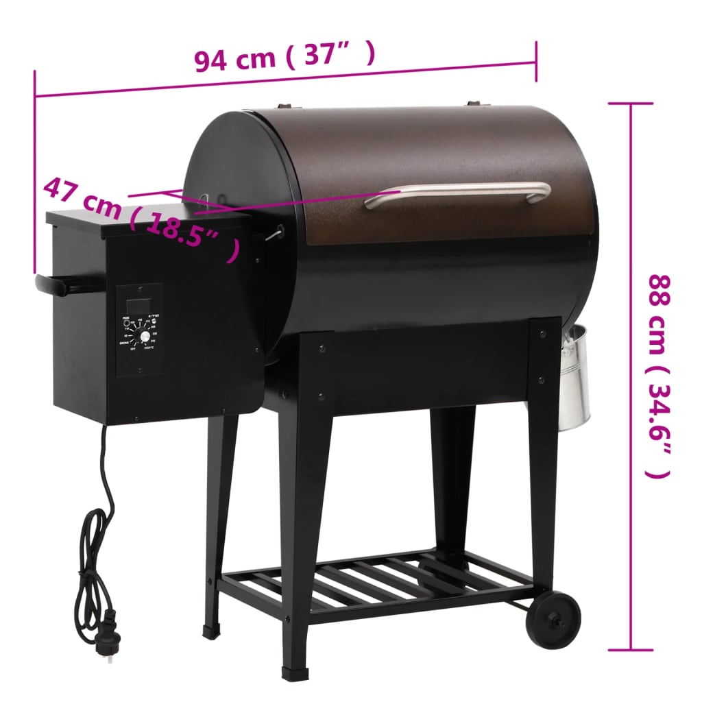 Pelletsgrill med hylla