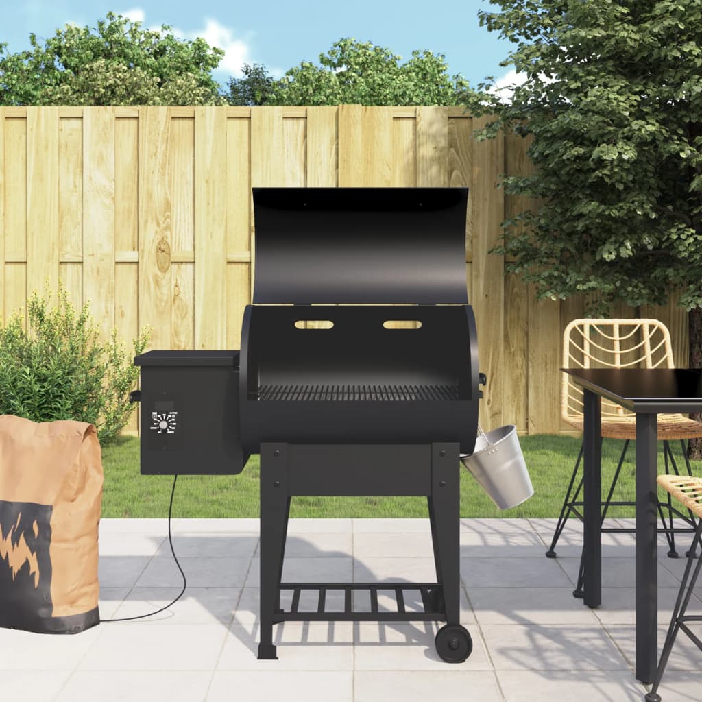 Pelletsgrill med hylla