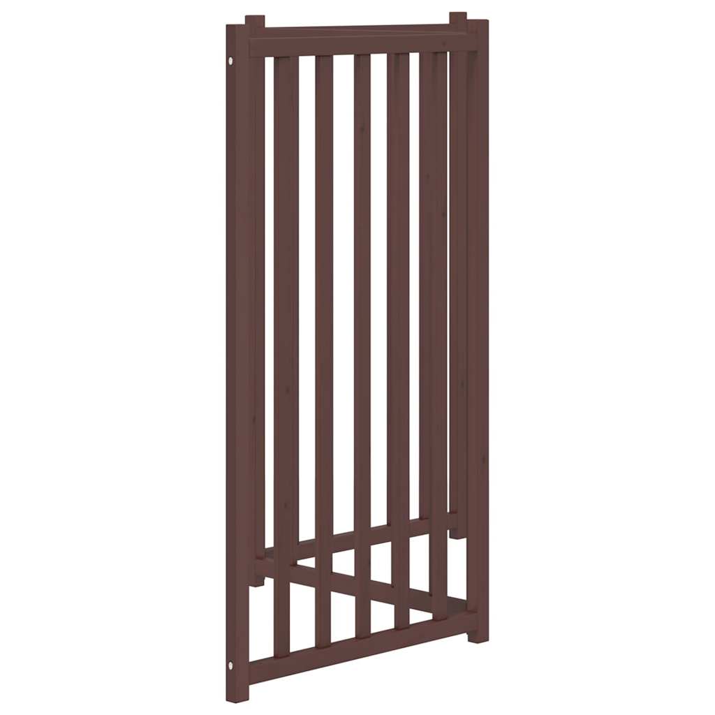 Hundgrind hopfällbar 3 paneler ek 150 cm massivt granträ