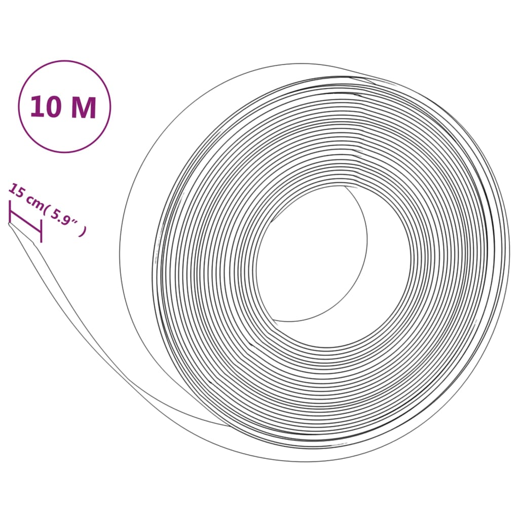 Rabattkant 5 st 10 m 15 cm polyeten