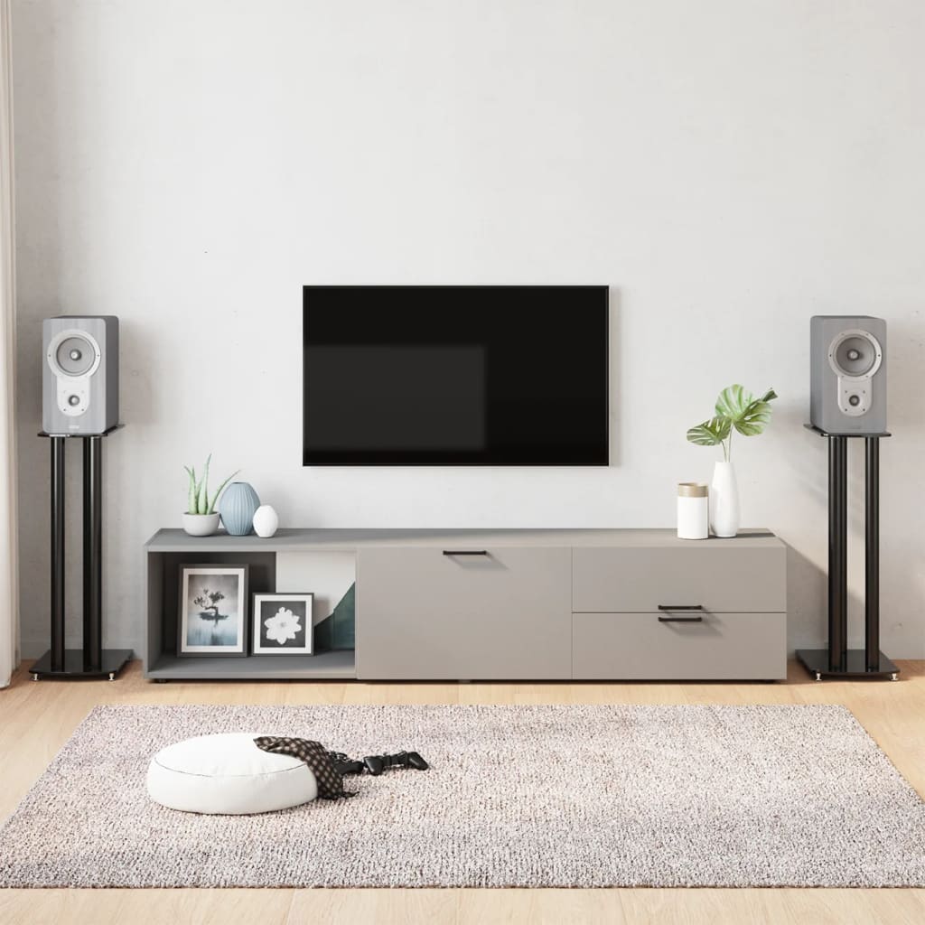 Stativ För Högtalare 2 St Härdat 3-pelarmodell