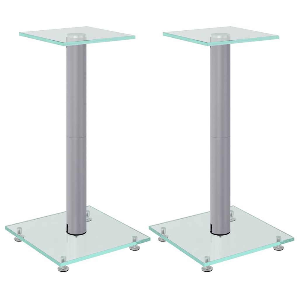 Högtalarstativ härdat 1-pelardesign