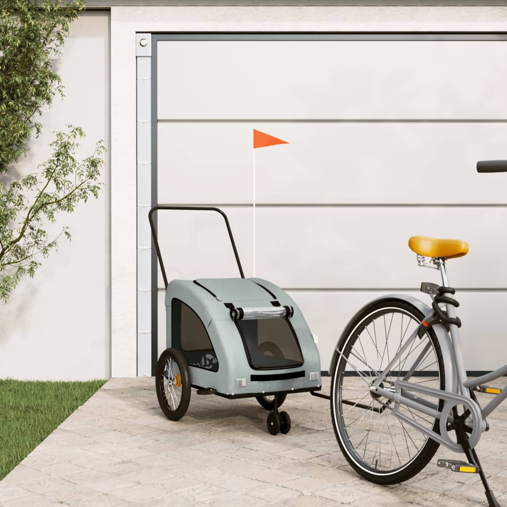 Cykelvagn för djur och oxfordtyg