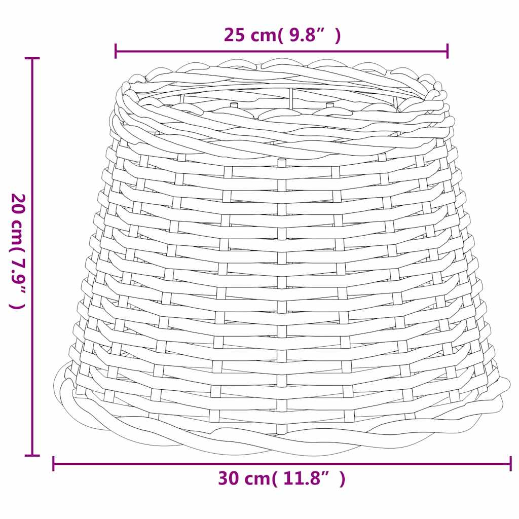Lampskärm Ø30x20 Cm Korgmaterial