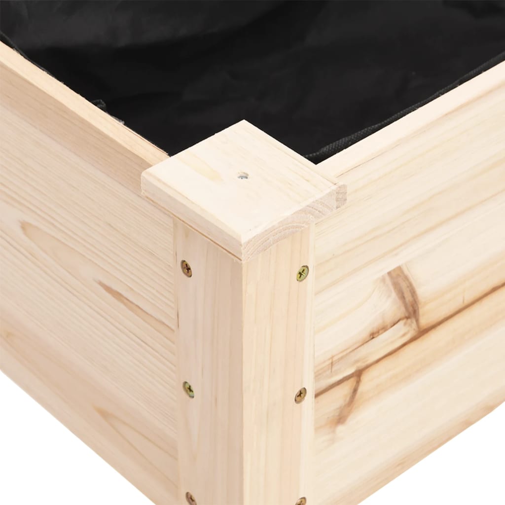 Odlingslåda Med Foder Massivt Granträ