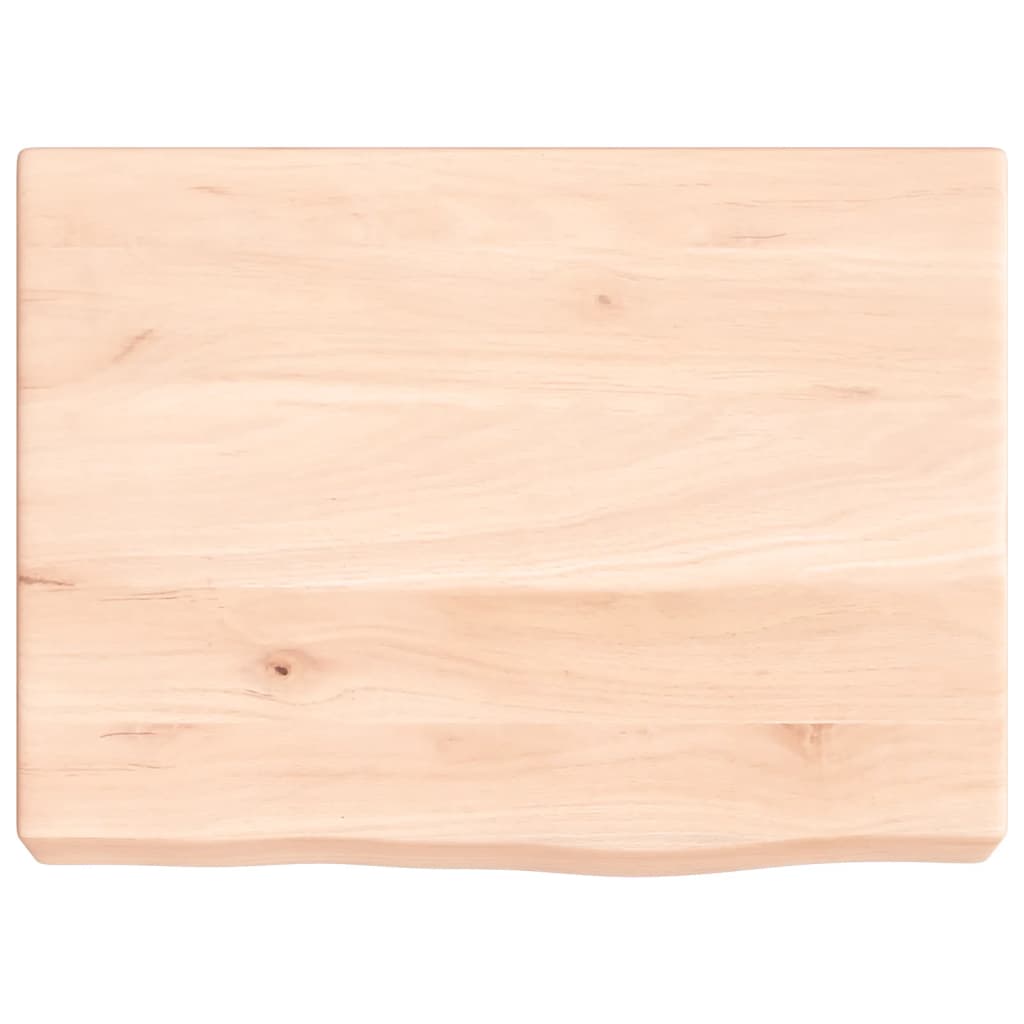 Bänkskiva för badrum 40x30x(2-6) cm obehandlat massivt trä
