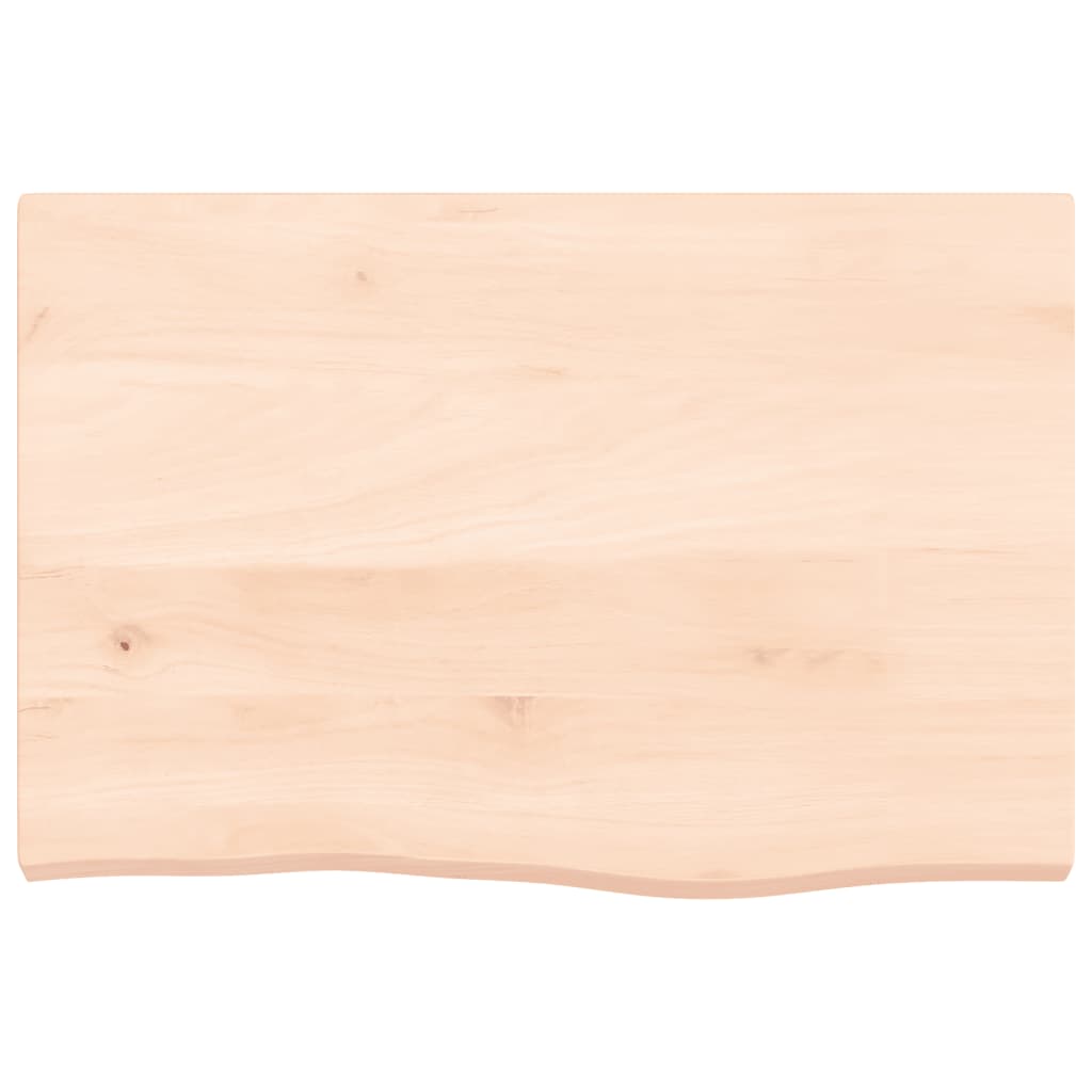 Bänkskiva för badrum 60x40x(2-4) cm obehandlat massivt trä