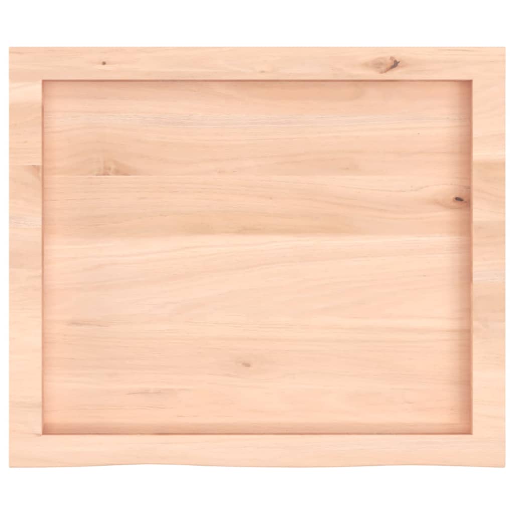 Bänkskiva för badrum 60x50x(2-4) cm obehandlat