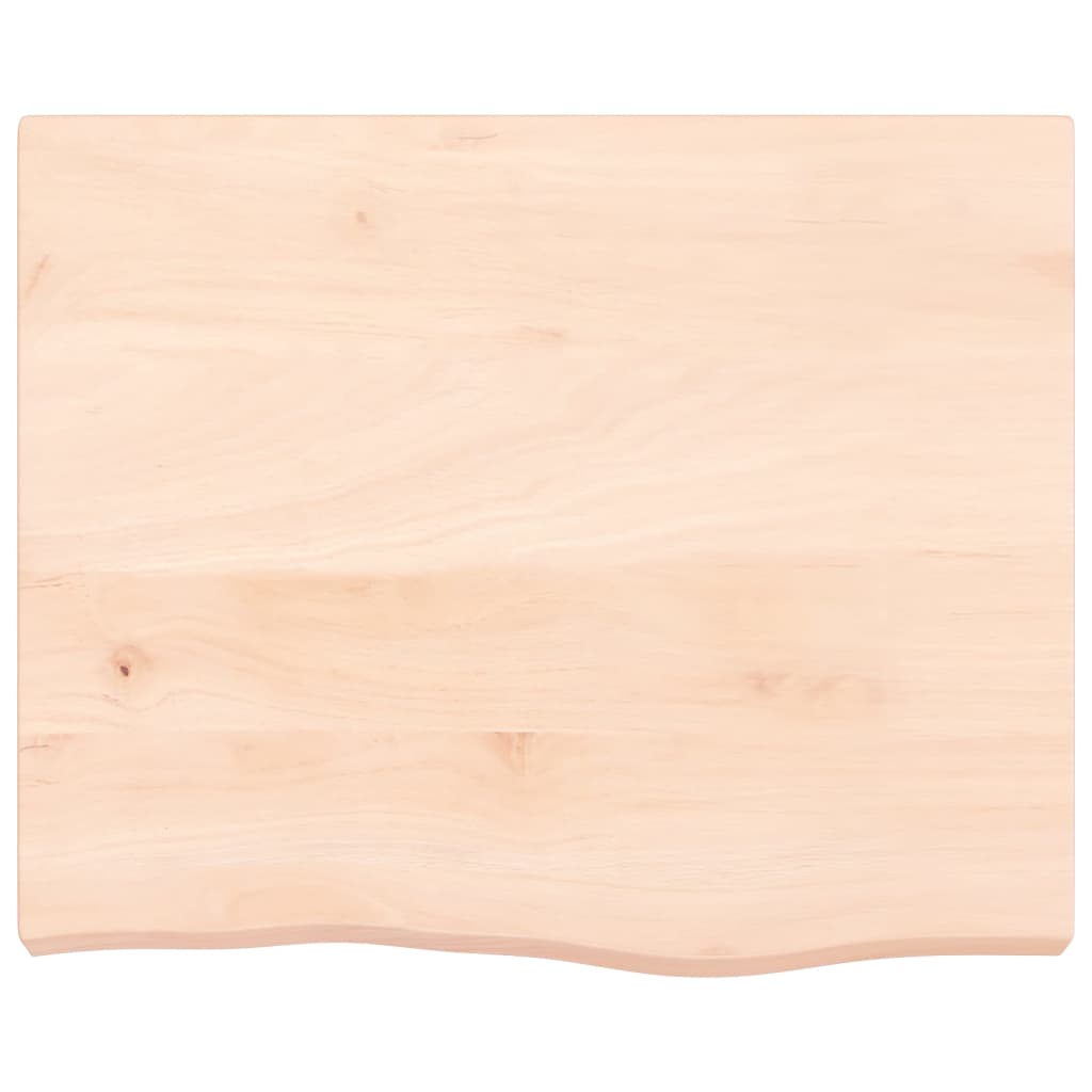 Bänkskiva för badrum 60x50x(2-6) cm obehandlat massivt trä