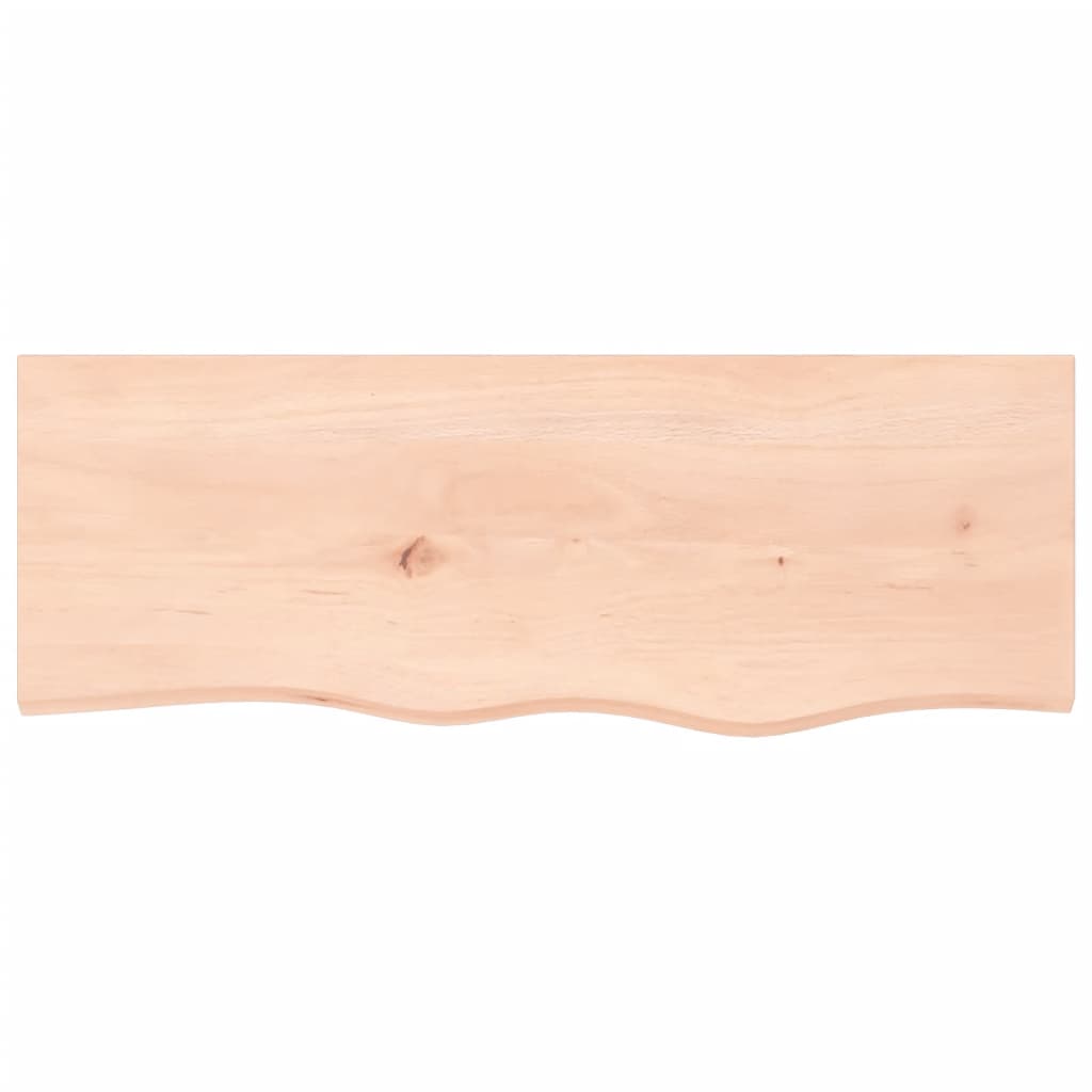Bänkskiva för badrum 80x30x(2-4) cm obehandlat massivt trä