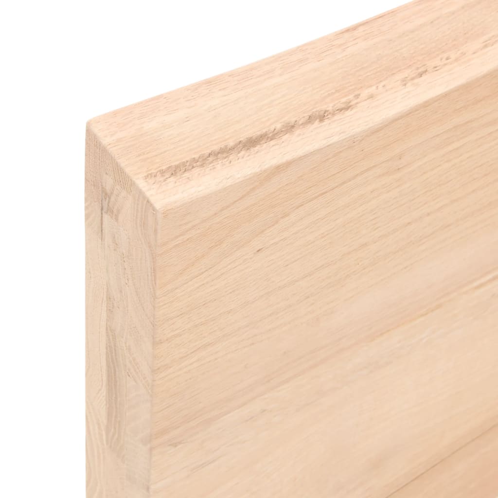 Bänkskiva för badrum 80x60x(2-6) cm obehandlat massivt trä