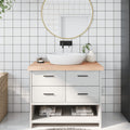 Bänkskiva för badrum 100x60x(2-6) cm obehandlat massivt trä