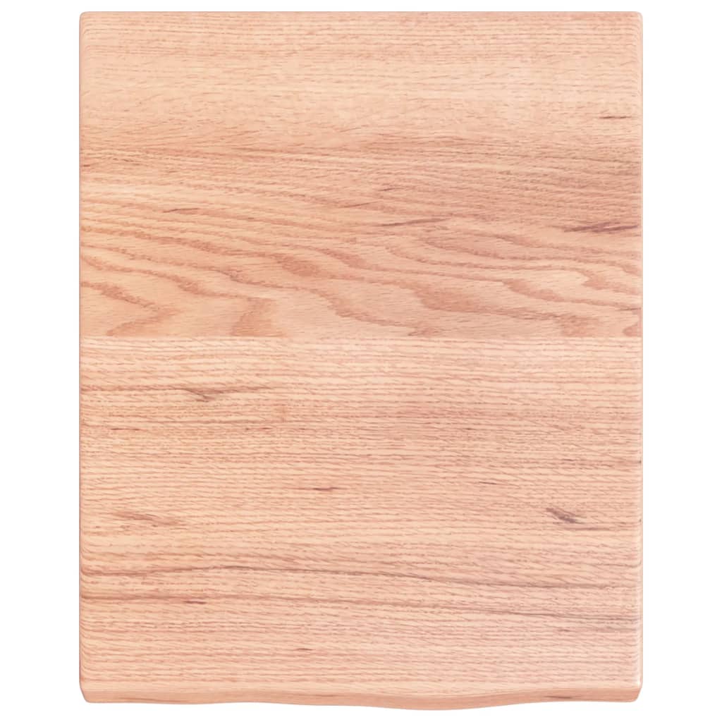 Bänkskiva badrum 40x50x(2-4) cm behandlat massivt trä