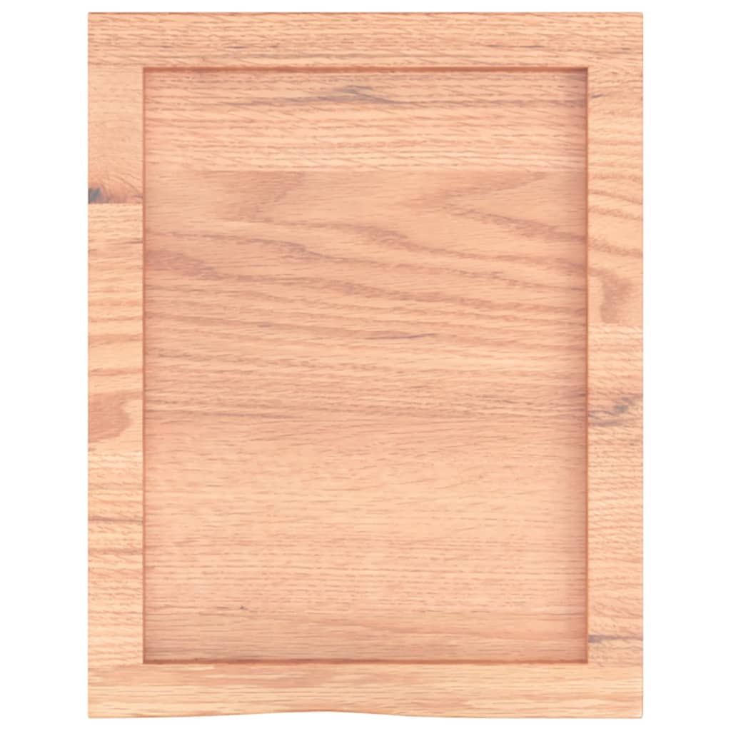 Bänkskiva badrum 40x50x(2-4) cm behandlat massivt trä