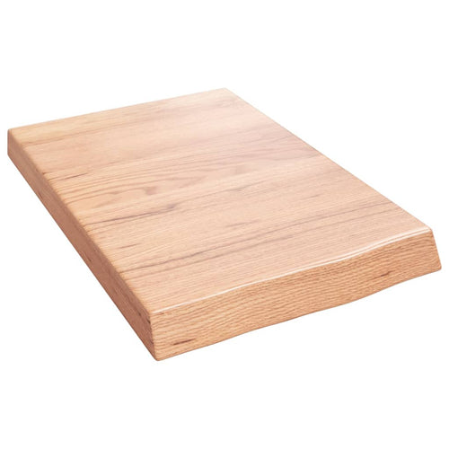 Bänkskiva badrum 40x60x(2-6) cm behandlat massivt trä