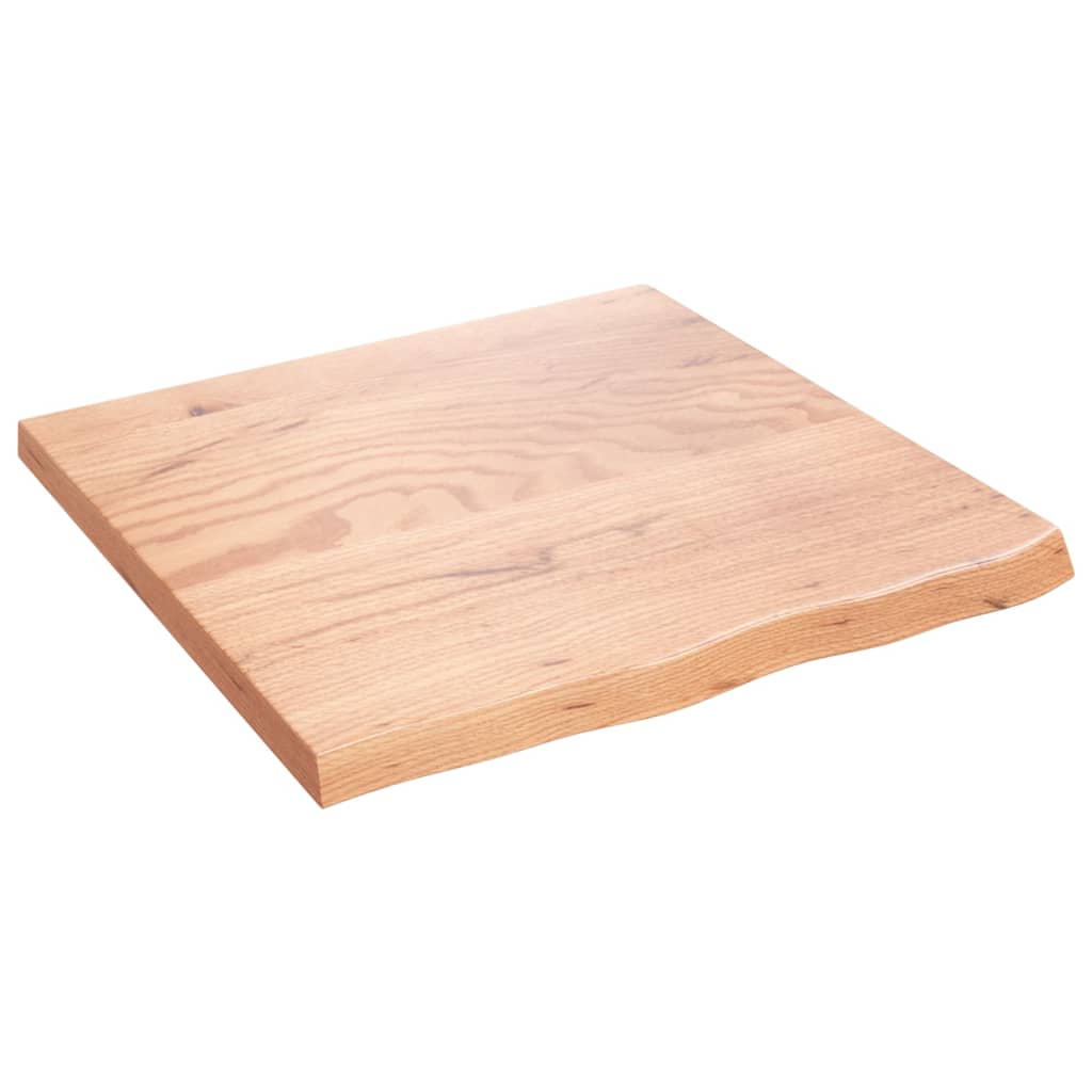 Bänkskiva badrum 60x60x(2-4) cm behandlat massivt trä