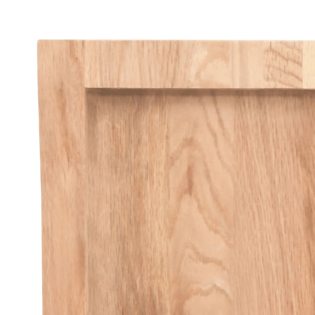 Bänkskiva badrum 80x60x(2-6) cm behandlat massivt trä