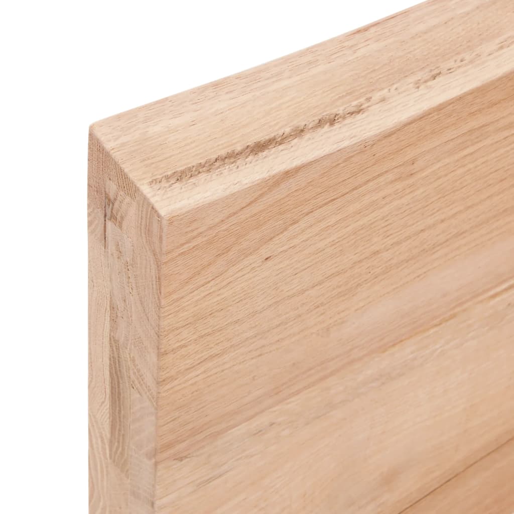Bänkskiva badrum 80x60x(2-6) cm behandlat massivt trä