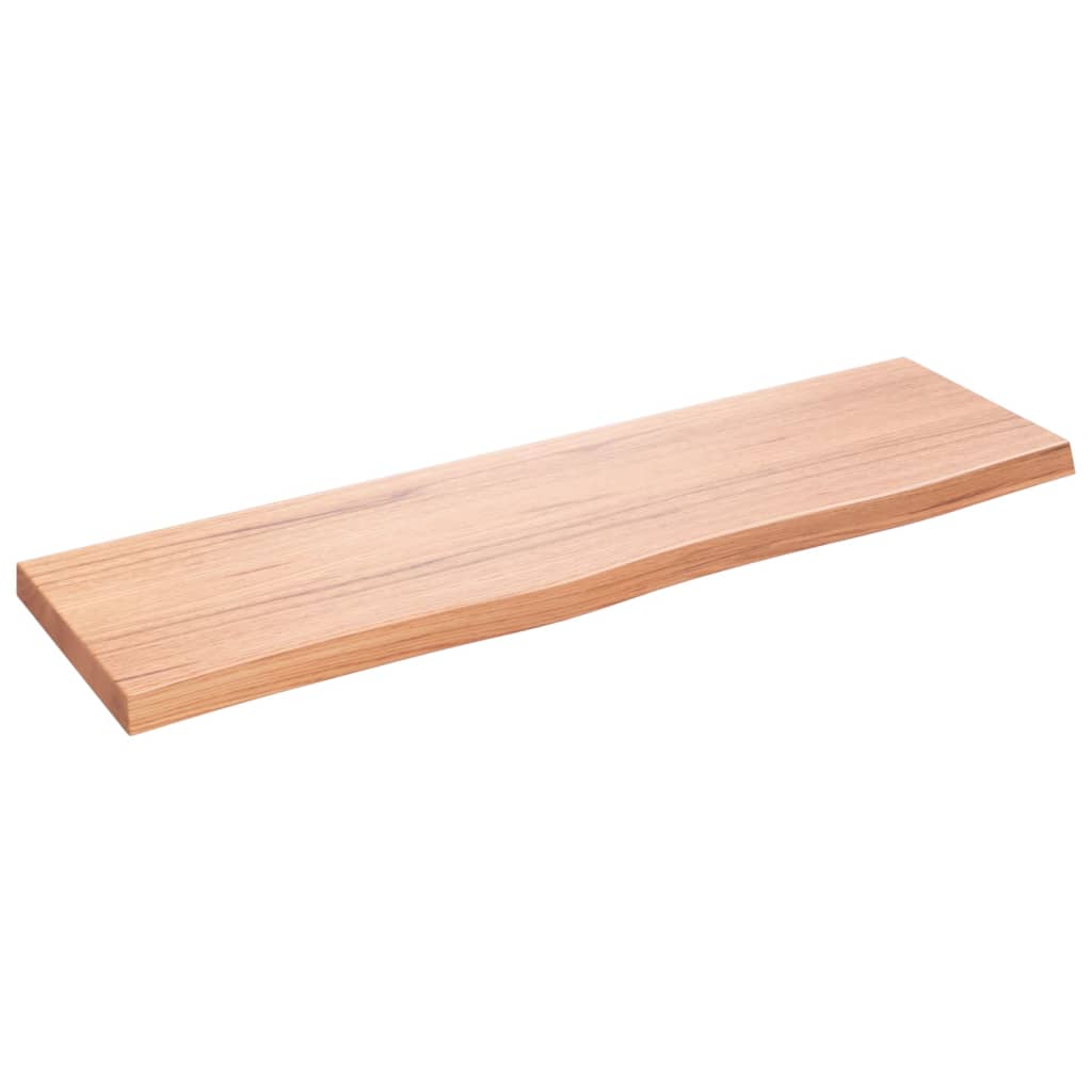 Bänkskiva badrum 100x30x(2-4) cm behandlat massivt trä