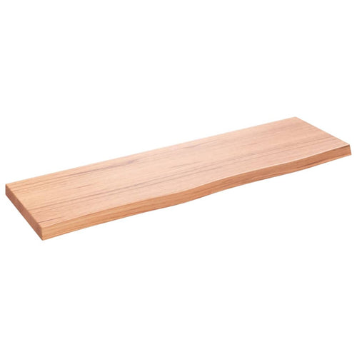 Bänkskiva badrum 100x30x(2-4) cm behandlat massivt trä