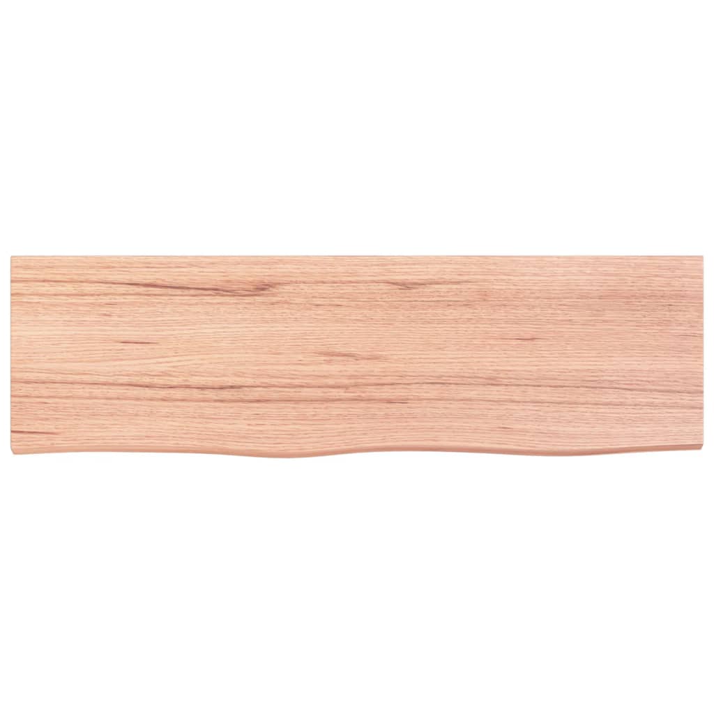 Bänkskiva badrum 100x30x(2-4) cm behandlat massivt trä