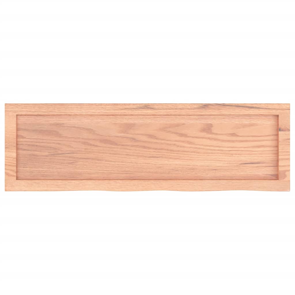 Bänkskiva badrum 100x30x(2-4) cm behandlat massivt trä