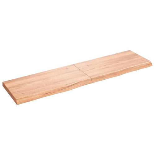 Bänkskiva badrum 120x30x(2-4) cm behandlat massivt trä