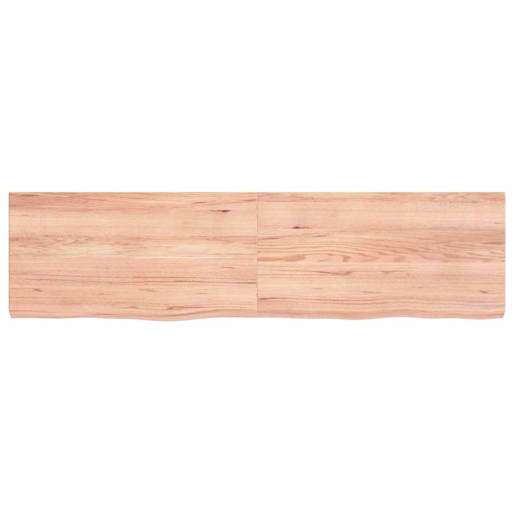 Bänkskiva badrum 120x30x(2-4) cm behandlat massivt trä