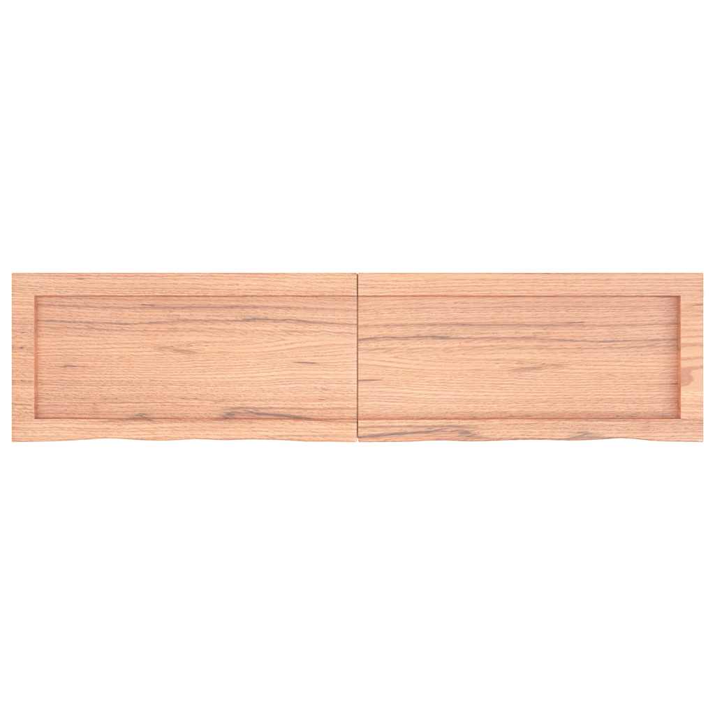 Bänkskiva badrum 120x30x(2-4) cm behandlat massivt trä