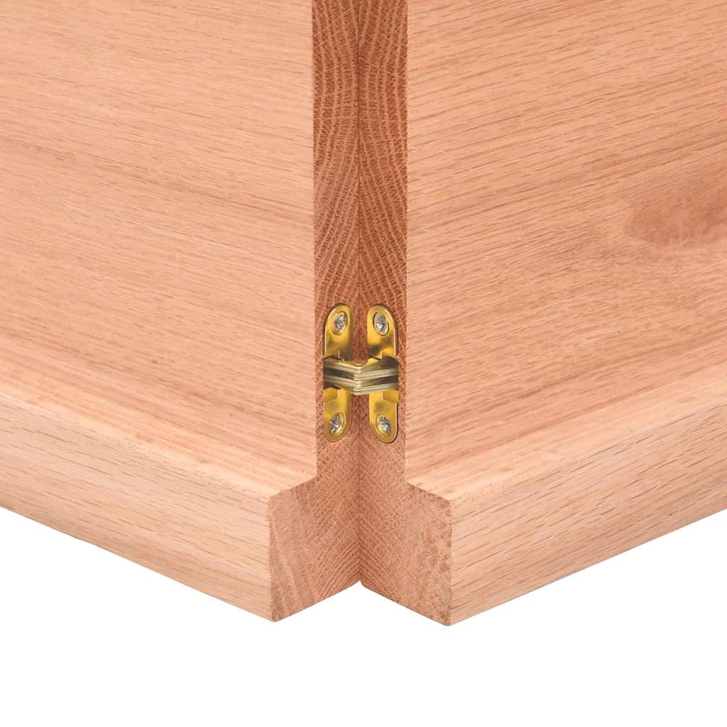 Bänkskiva badrum 120x30x(2-4) cm behandlat massivt trä