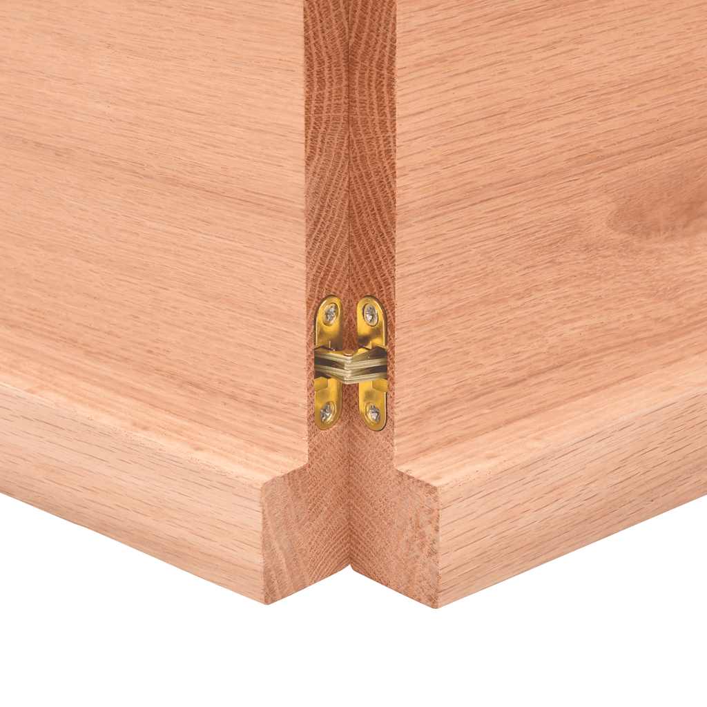 Bänkskiva badrum 120x40x(2-4) cm behandlat massivt trä