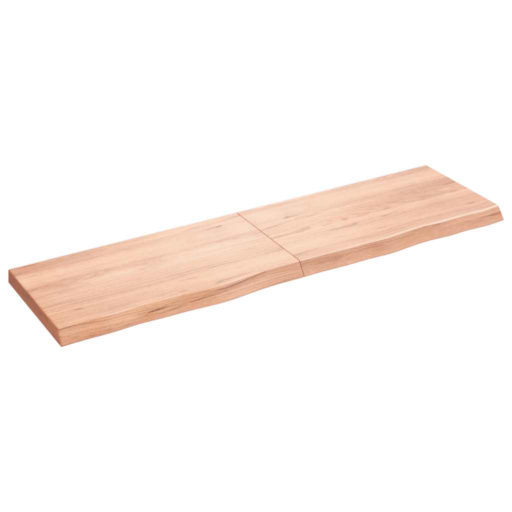 Bänkskiva badrum 180x50x(2-6) cm behandlat massivt trä