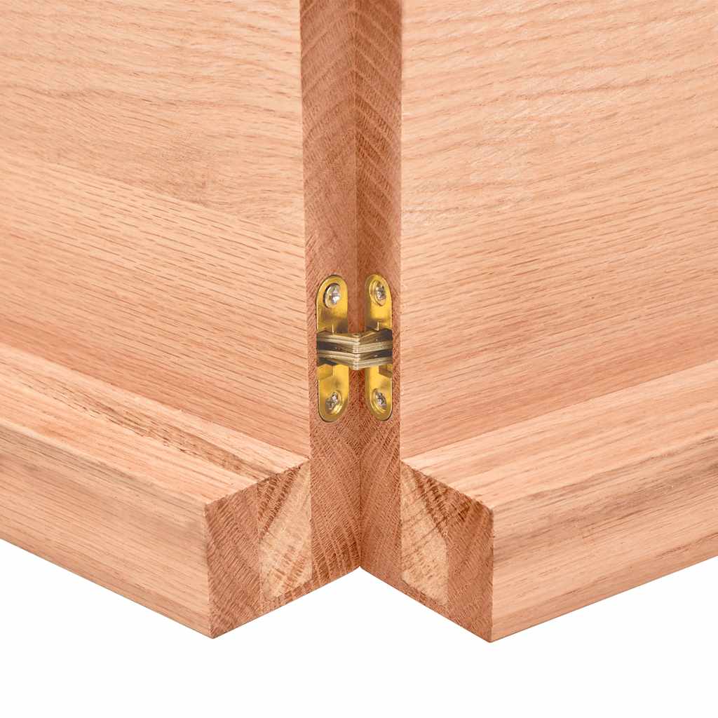 Bänkskiva badrum 180x50x(2-6) cm behandlat massivt trä