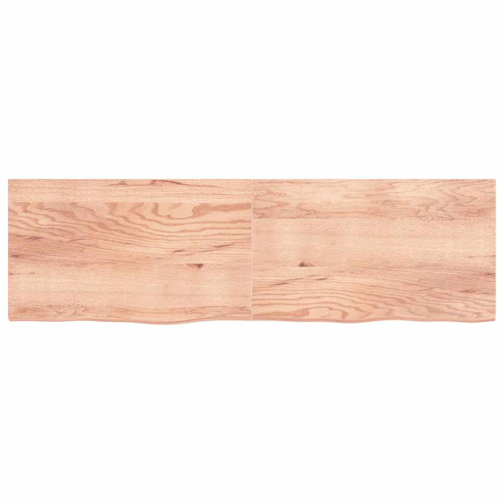 Bänkskiva badrum 200x60x(2-4) cm behandlat massivt trä
