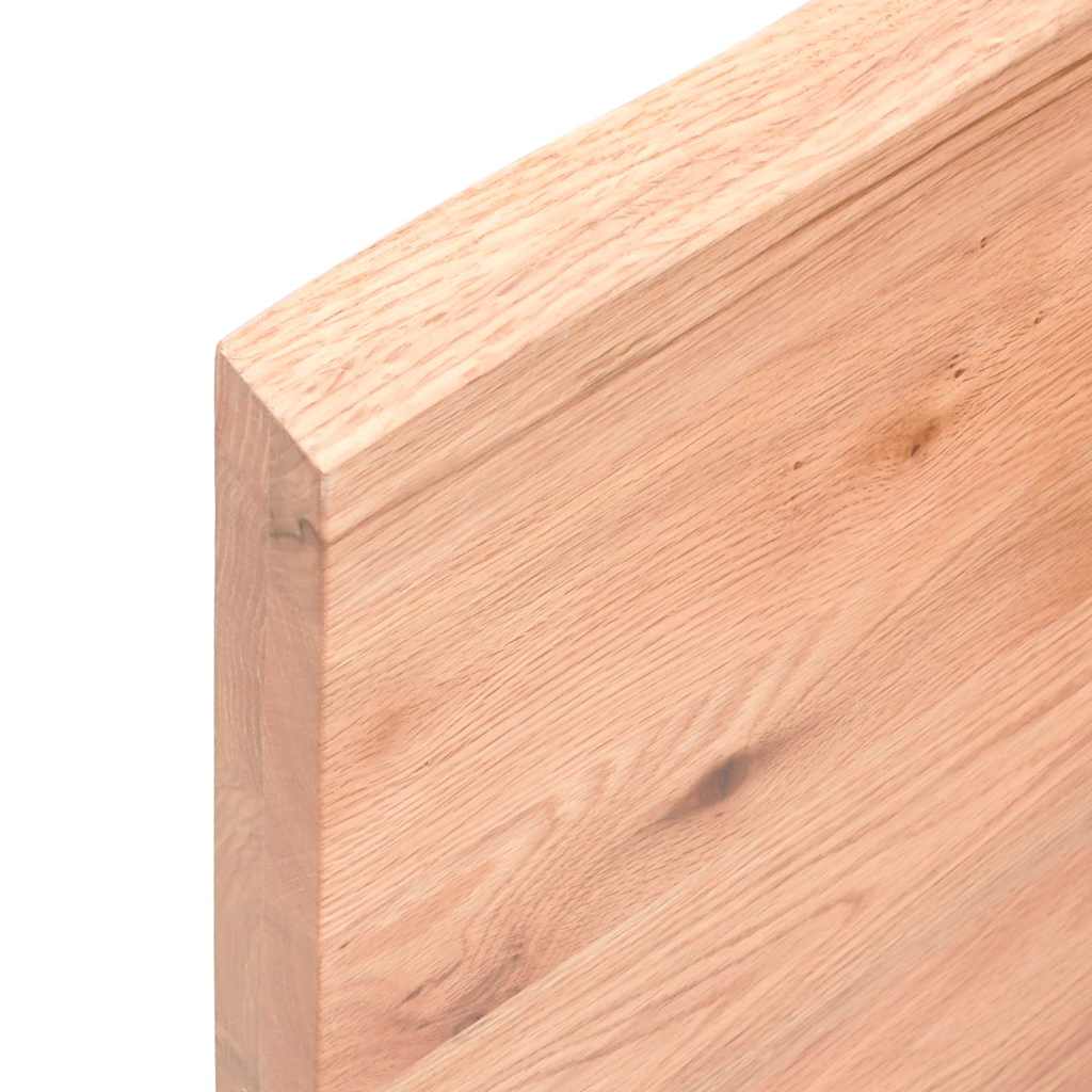 Bänkskiva badrum 200x60x(2-4) cm behandlat massivt trä