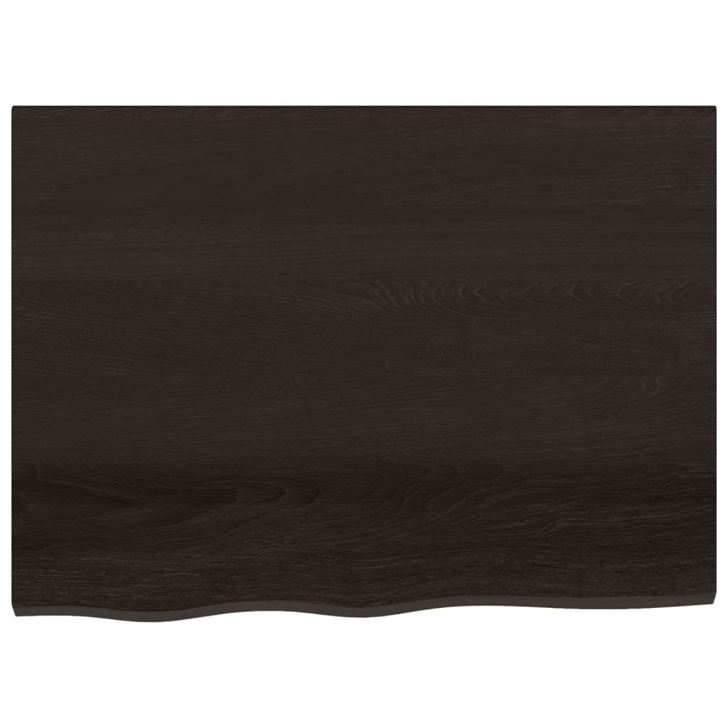Bänkskiva badrum 80x60x(2-4) cm behandlat massivt trä