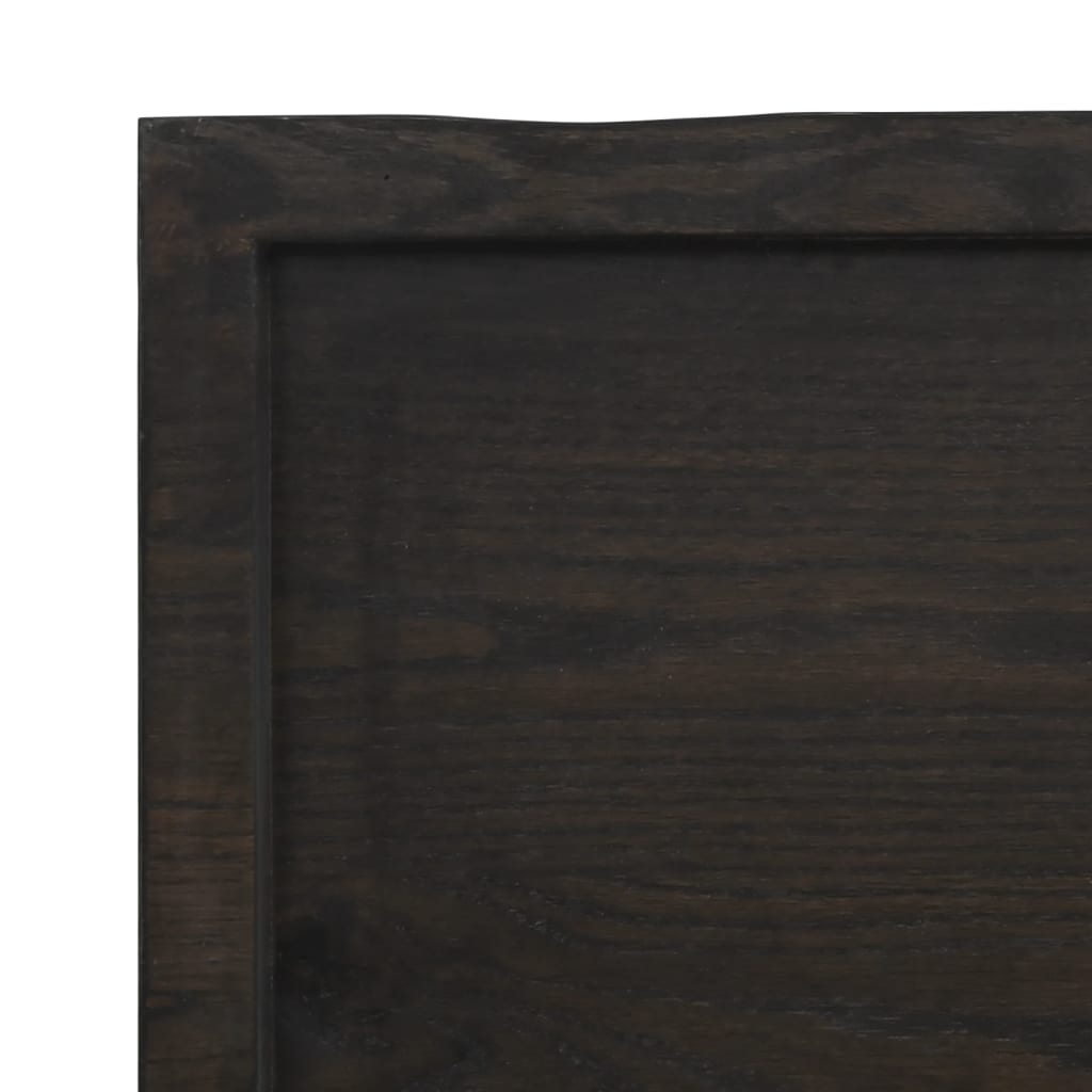 Bänkskiva badrum 100x60x(2-4) cm behandlat massivt trä