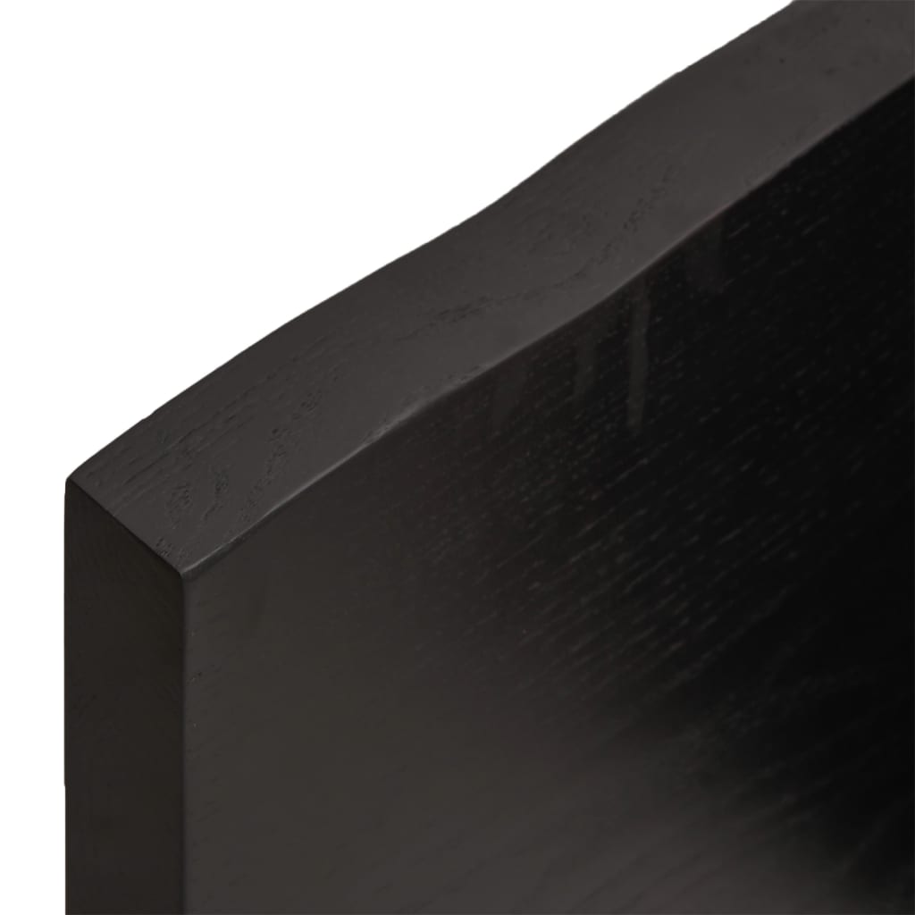 Bänkskiva badrum 100x60x(2-4) cm behandlat massivt trä