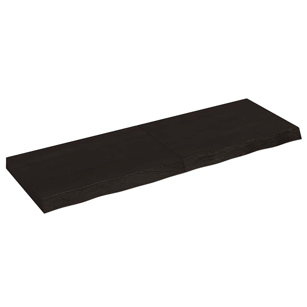 Bänkskiva badrum 120x40x(2-6) cm behandlat massivt trä