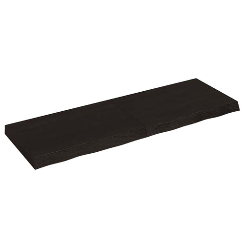 Bänkskiva badrum 120x40x(2-6) cm behandlat massivt trä