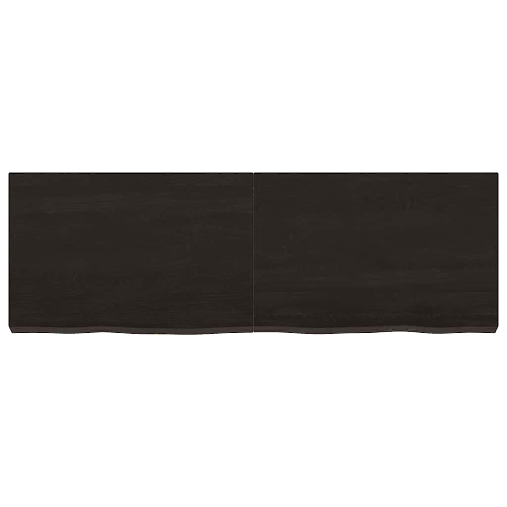 Bänkskiva badrum 120x40x(2-6) cm behandlat massivt trä