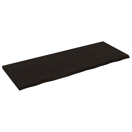 Bänkskiva badrum 160x60x(2-4) cm behandlat massivt trä