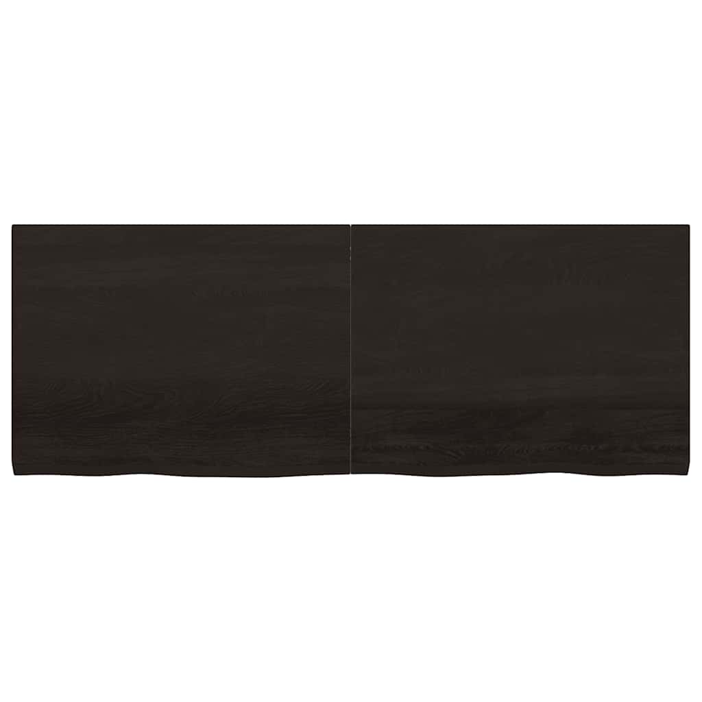 Bänkskiva badrum 160x60x(2-4) cm behandlat massivt trä