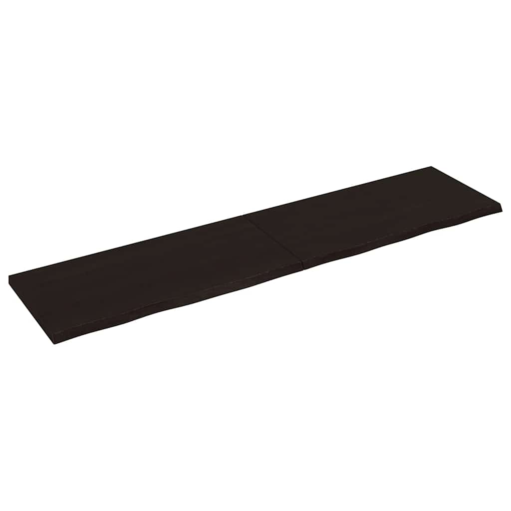 Bänkskiva badrum 200x50x(2-4) cm behandlat massivt trä