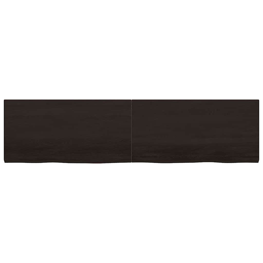 Bänkskiva badrum 200x50x(2-4) cm behandlat massivt trä
