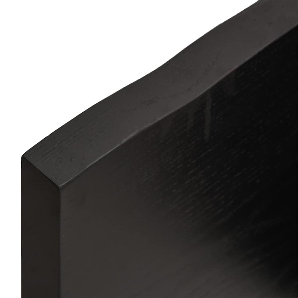 Bänkskiva badrum 200x50x(2-4) cm behandlat massivt trä