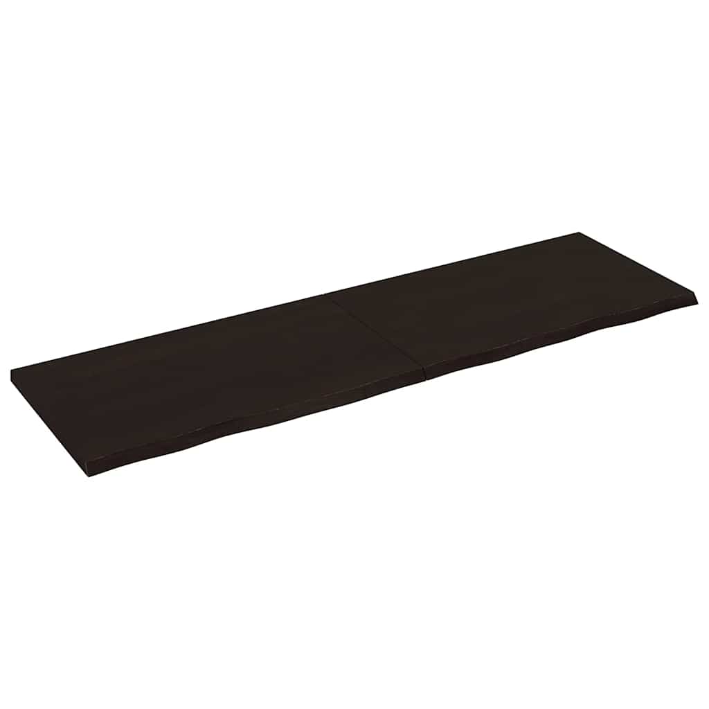 Bänkskiva badrum 200x60x(2-4) cm behandlat massivt trä