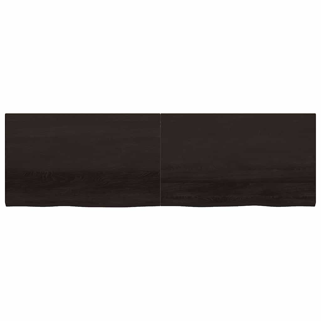 Bänkskiva badrum 200x60x(2-4) cm behandlat massivt trä
