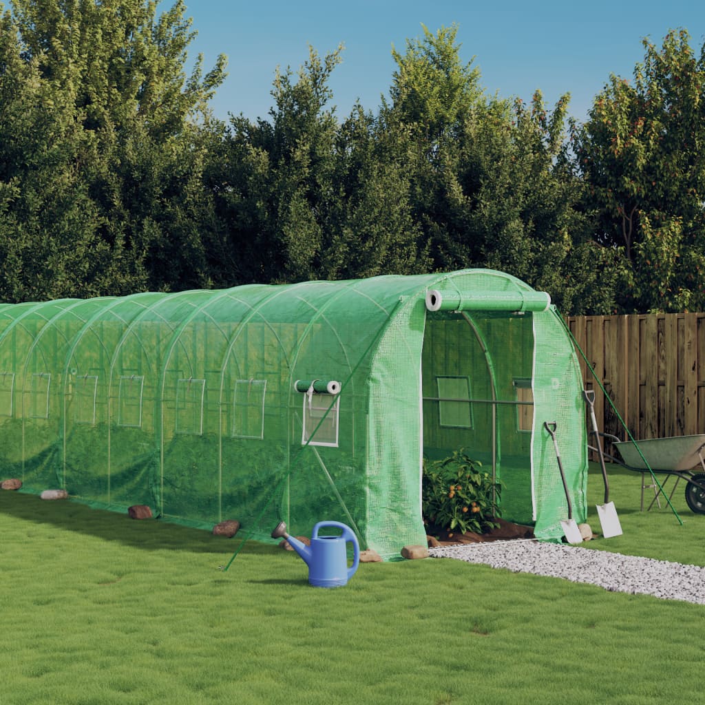 Växthus Med Stålram 24 M²